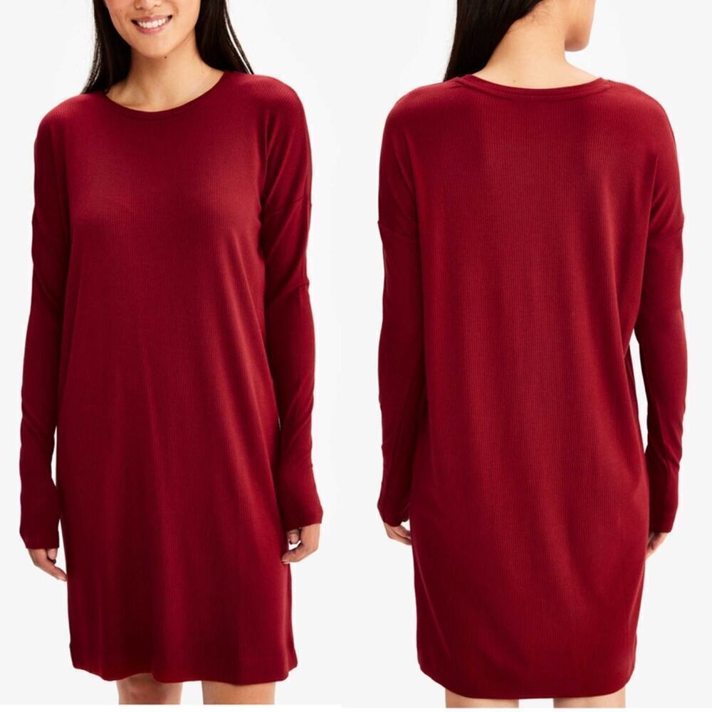 Lole Villeray ribbed long sleeve Crewneck dress